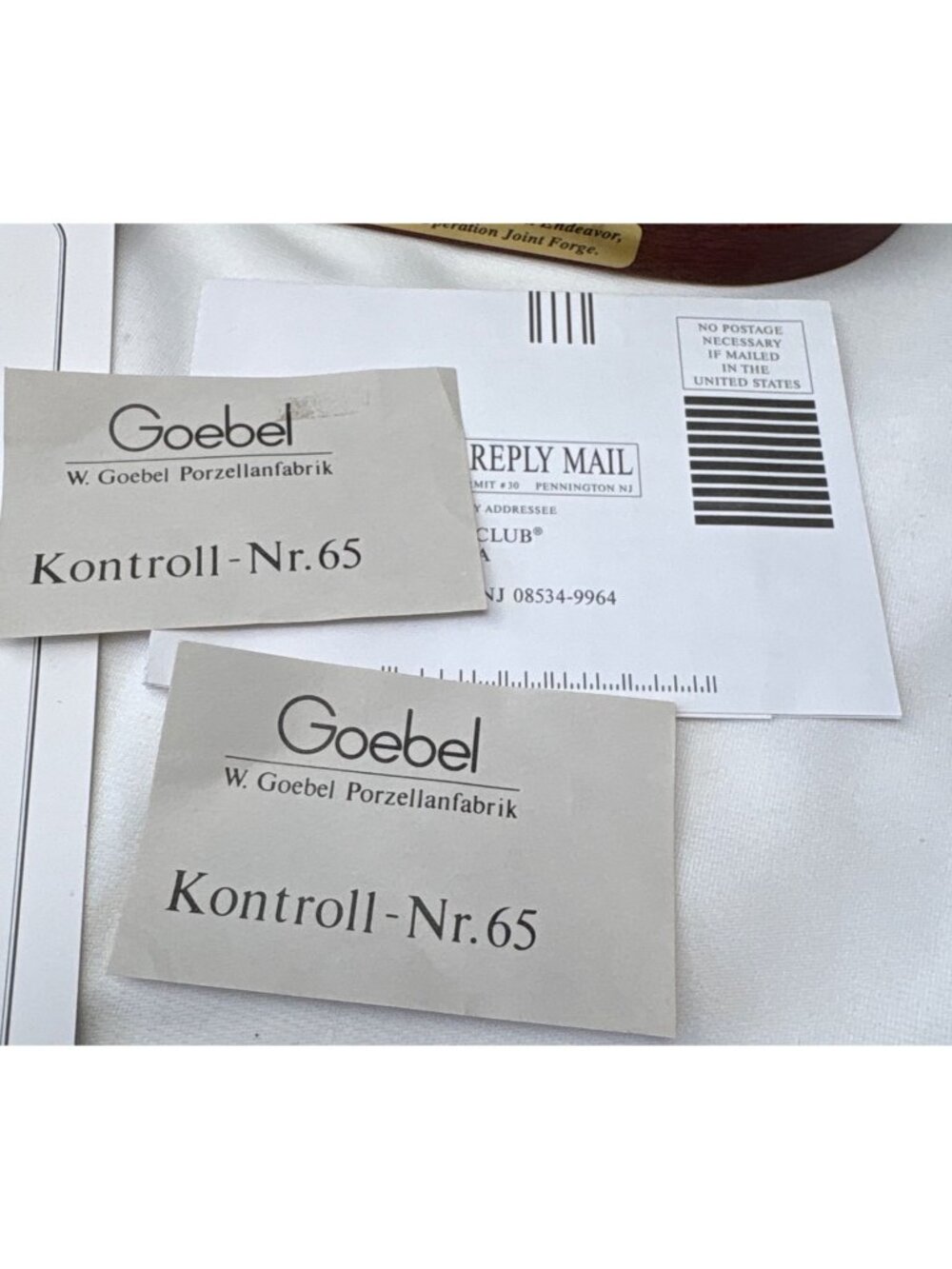 Hummel Peacekeepers Figures 495 Joint Endeavor Plaque Box & Paperwork Display - Picture 14 of 16